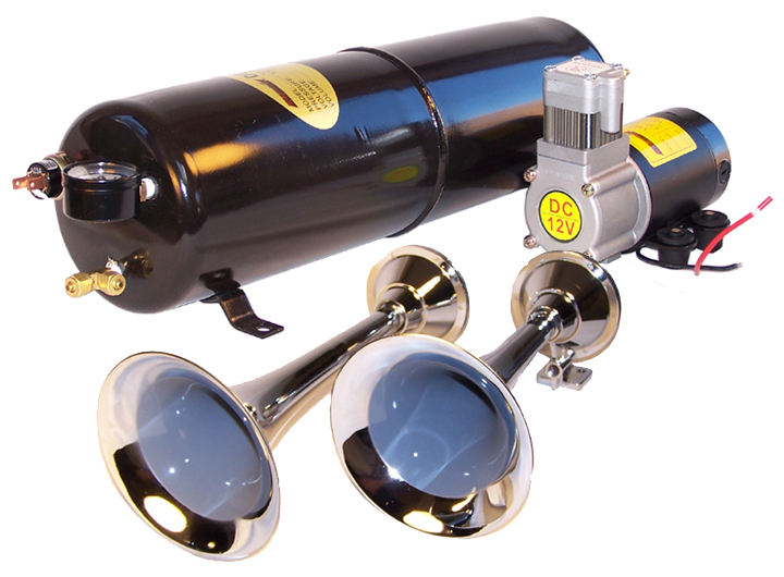 Fullsize Double Train Air Horns 150 PSI Compressor Tank eBay